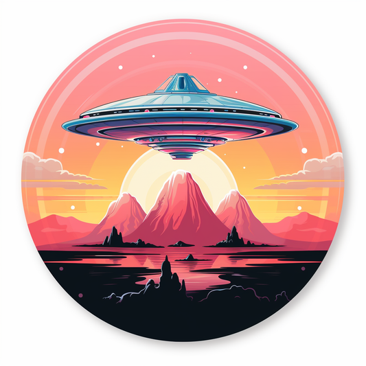Alien Mothership Sticker