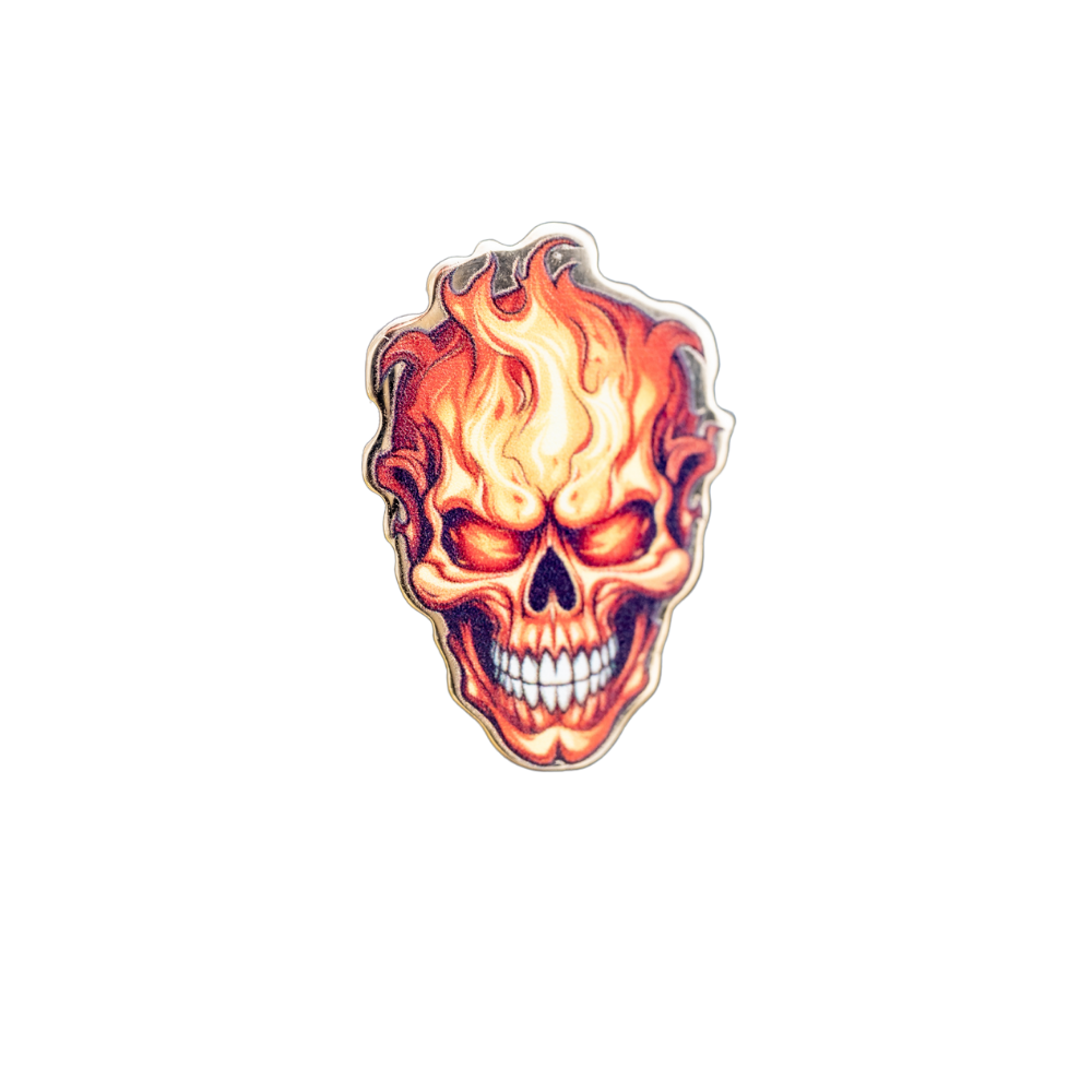 Hot Head Enamel Pin