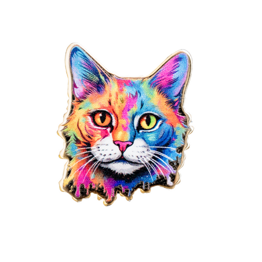 Paint Cat Enamel Pin