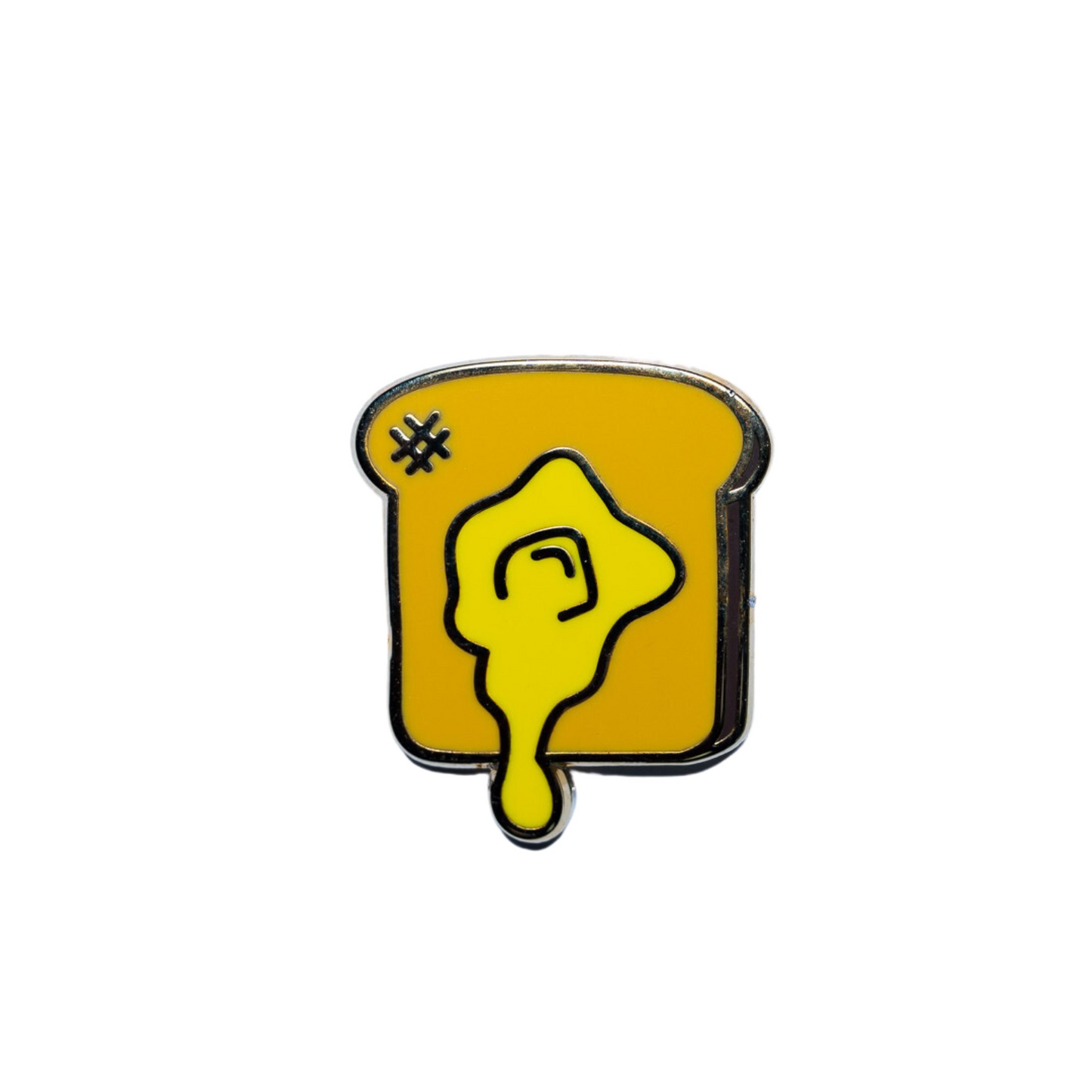 Buttered Toast Enamel Pin